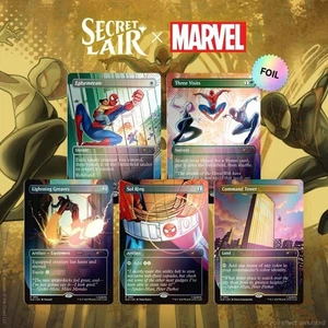 Magic The Gathering Secret Lair x Marvel's Spider-Man: Heroic Deeds Rainbow edición en lámina en mano - Imagen 1 de 1