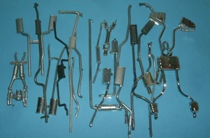 1/18 Scale Vehicle Exhaust Pipes Mufflers (20 pcs) Model Garage Diorama Parts - Picture 1 of 5