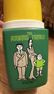 Vintage 1974 The Addams Family Lunchbox Thermos only Hana-Barbera Rare - Picture 1 of 6