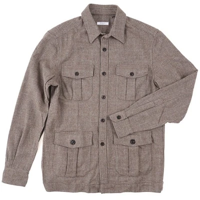 Boglioli Soft Brushed Flannel Wool Overshirt S NWT Safari Shirt-Jacket - Image 1 of 4