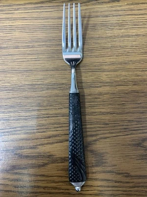 Yamazaki BYZANTINE Black Laslo Japan Silverware Dinner Fork Stainless BRAND NEW - Image 1 of 3