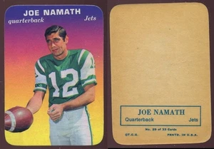1970 Topps Super Glossy #29 Joe Namath New York Jets HOF Univ. dell'Alabama EXMT+ - Foto 1 di 1