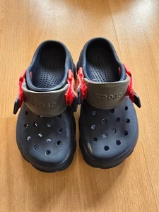 Crocs Kinder blau rot Gr. J1 32/33 Freizeit, Hausschuh - Bild 1 von 5