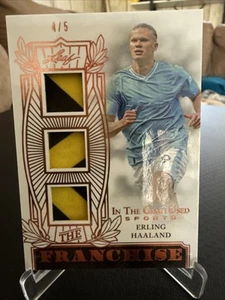 2024 Leaf - ERLING HAALAND 4/5 - The Franchise - GAME-USED PATCH - Picture 1 of 3