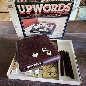 Vintage Upwords 3-Dimensional Word Game Milton Bradley - Picture 1 of 6