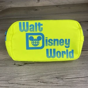 Walt Disney World Fanny Pack Belt Bag Hip Pouch Retro Yellow Mickey Mouse EPCOT - Picture 1 of 9