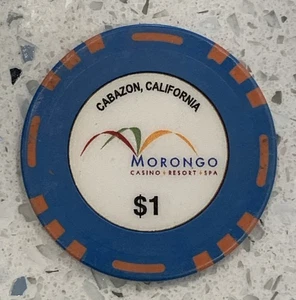 Morongo Casino Resort Spa Reserva India $1 Chip - Cabazon CA California - Imagen 1 de 3