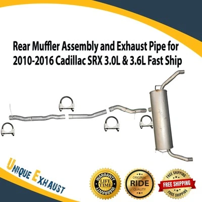 Conjunto de silenciador trasero y tubo de escape para Cadillac SRX 2010-2016 3,0 L y 3,6 L Foto 1 de 4