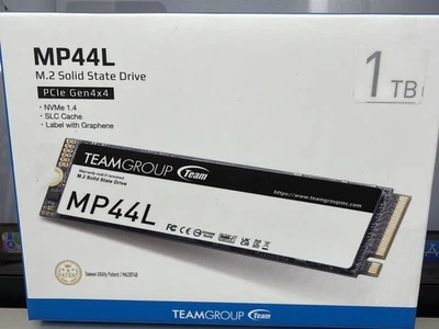 TEAMGROUP MP44L 1TB SLC Cache NVMe M.2 2280 Laptop&Desktop SSD TM8FPK001T0C101 - Image 1 of 4