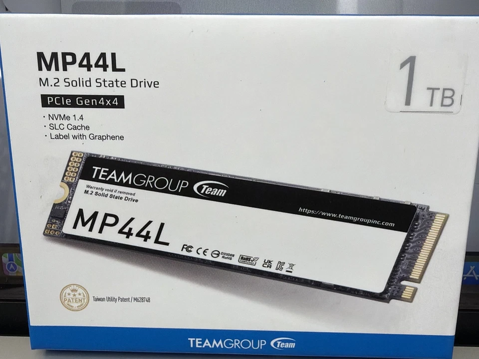 TEAMGROUP MP44L 1TB SLC Cache NVMe M.2 2280 Laptop&Desktop SSD TM8FPK001T0C101 - Image 1 of 4