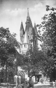 Postcard Belgium Delft Prinsenhof Church RPPC Circa 1951 - Picture 1 of 2