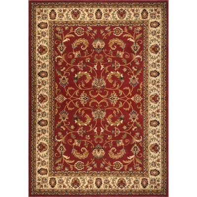 Tapete de área interna Home Dynamix Royalty vermelho/marfim 8 pés x 10 pés - Imagem 1 de 4