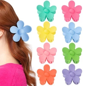 8 Pcs Flower Hair Claw Clips for Women Girls Large Cute Matte Daisy Hair Clip... - Picture 1 of 7