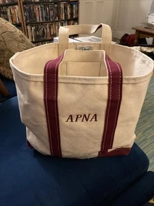 “APNA” Embroidered Small/medium Sized LL BEAN BOAT TOTE - Picture 1 of 7