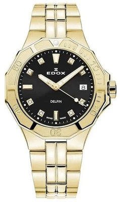 Reloj de cuarzo para mujer EDOX Delfin 53020 37JM NID Foto 1 de 2