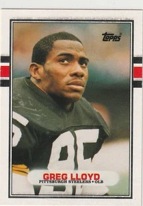 Greg Lloyd 1989 Topps Traded #115T Rookie Pittsburgh Steelers RC - Picture 1 of 1