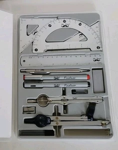 - Profi Geometrie Set, 13 Teile, Geometrie Kit für Künstler und Studenten, Geom - Bild 1 von 4