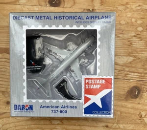 Postage Stamp Collection American Airlines Boeing 737-800 Diecast Toy Aeroplane - Picture 1 of 2