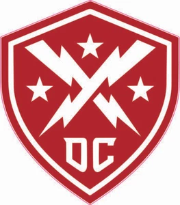 DC Defenders XFL Mini Football Helmet Decals - Picture 1 of 3
