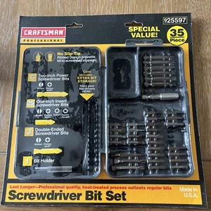 NOS Craftsman Professional 35 pc Screwdriver Bit Set 25597 New SEALED - Picture 1 of 2