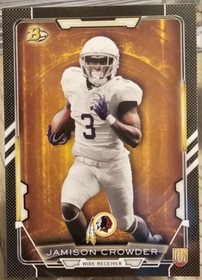 2015 Bowman Black Jamison Crowder RC #86 Washington Redskins - Image 1 of 2