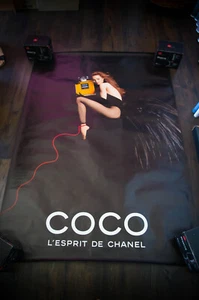 CHANEL COCO VANESSA PARADIS French Bus Stop Vintage Fashion Poster Original 1991 - Bild 1 von 8