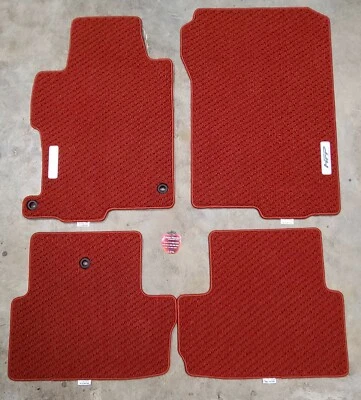 Genuine Honda 13-17 Accord 2dr Coupe Red HFP Carpet Mats Oem New 08P15-T3L-110A - Image 1 of 2