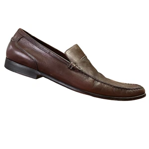 Scarpe mocassino To Boot New York pelle marrone mocassino quadrato punta sintetica penny uomo 10,5 - Foto 1 di 10