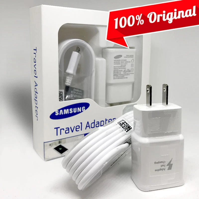 OEM Samsung Fast Charger NEW Adaptive Wall Home Data Cable for Galaxy S7 S6 EDGE - Image 1 of 1