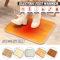  Winter Electric Foot Feet Warmer Heated Floor Carpet Pad Mat Office Waterproof