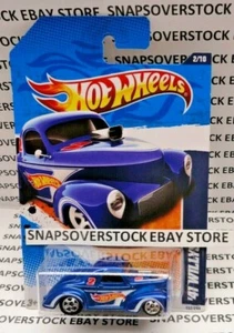 2011 HOT WHEELS BLUE '41 WILLYS COUPE, HW RACING #2/10, HW #152, NICE & VHTF - Picture 1 of 9