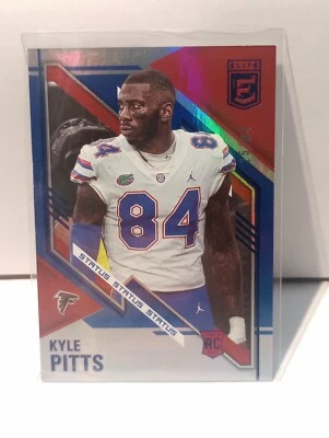 2021 Elite Status Kyle Pitts Rookie Jersey Match /84 Card #184 - Image 1 of 2