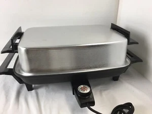 VTG Lektro Miracle Maid West Bend Electric Skillet Countertop Cooker Roaster USA - Picture 1 of 12
