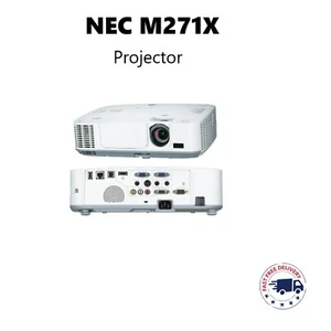 Projector NEC M271X 3LCD XGA HDMI VGA LAN USB 2,700 Lumens 4024 hours 85% Lamp - Picture 1 of 3