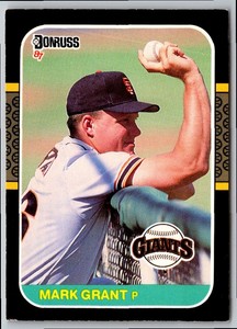 1985 Donruss Mark Grant #601 San Francisco Giants