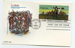 UX95 LaSalle claims Louisiana 1682, Farnam, HF, FDC - Picture 1 of 1