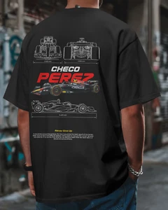 Camiseta Checo Pérez Fan Art Camiseta F1 Racing Gráfica Unisex - Imagen 1 de 5