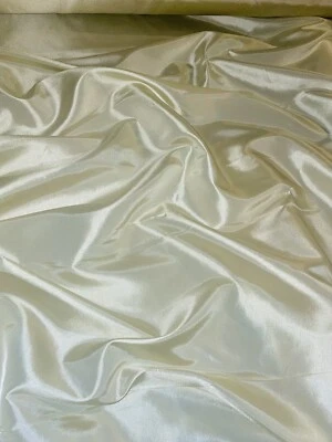 1 mtr cream taffeta dress,bridal,wedding fabric..58”wide (147cm)C - Image 1 of 2