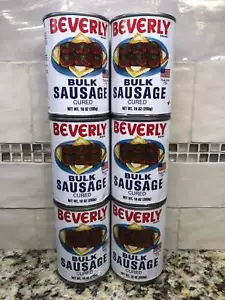 6 Dosen Beverly Bulk Wurst gepökelt 10 Unzen Dose Frühstück Eier Grütze - Bild 1 von 4