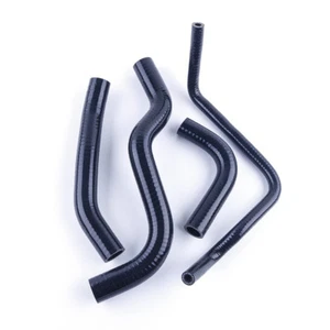 For 2003 2004 2005 2006 HONDA CB600F CB 600F HORNET Silicone Radiator Hose Black - Picture 1 of 3