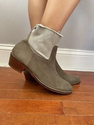 Zadig Voltaire Gamuza Lona Botines Cremallera Mujer Talla 38 / EE. UU. 7 Foto 1 de 4