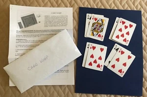 Card Warp Magic Trick - Rare - Vintage - Comes With 4 Sets - Magic Trick - Picture 1 of 3