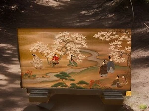 Vintage Japanes Table Top Picture 7 1/2" x 4 1/2" - Picture 1 of 3
