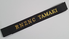 Cap Tally. Royal New Zealand Navy Cadets Tamaki.