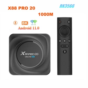 X88 PRO 20 Android 11.0 RK3566 4K Smart TV Box 8G+128G Wifi H.265 Media Player - Picture 1 of 22