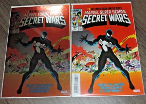 Secret Wars #8 Facsimile 1st Black Costume Regular + FOIL CVR SET Reprint 2024 - Picture 1 of 7