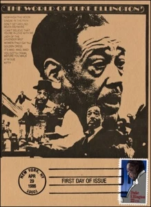 Sc. Tarjetas de dragón de Duke Ellington 2211 FDC - Imagen 1 de 1