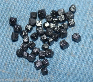 1,0 ct 1,0-2,0 mm diamante nero cubo del Congo naturale, diamante cubo grezzo... - Foto 1 di 3