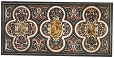 54" x 32"  Marble Table Top Pietra Dura Inlay Handicraft Home Decor Garden