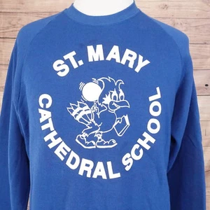 VINTAGE ST MARY CATHEDRAL SCHOOL ST LOUIS HERGESTELLT IN DEN USA SWEATSHIRT GR. 2XL (24X28) 90er - Bild 1 von 7